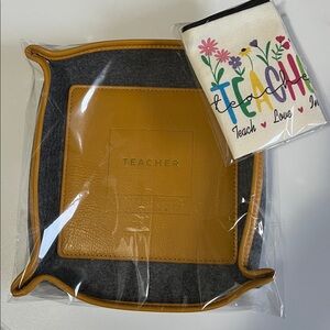 Boulevard Teacher Valet Tray with Bonus Teacher Pouch I NWOT